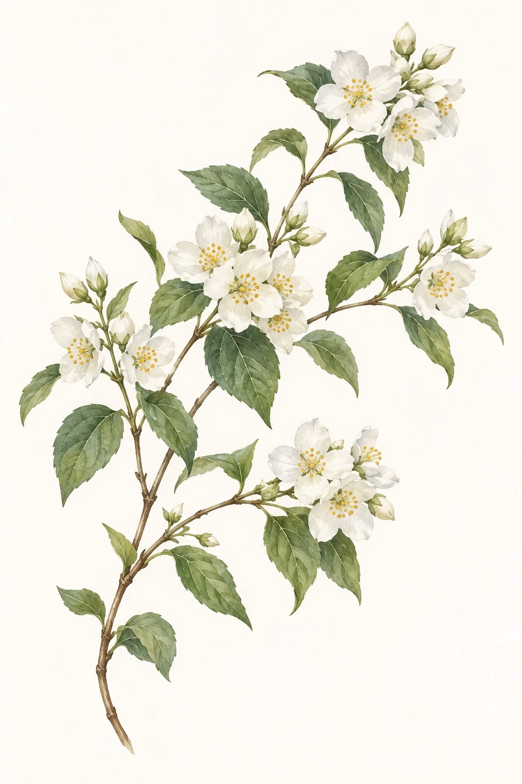Syringa · State flower illustration