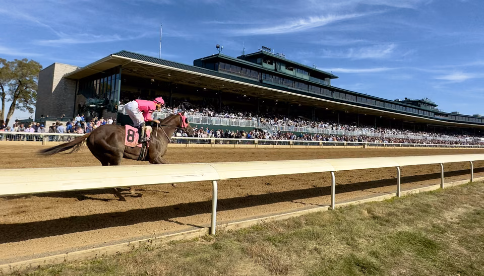 Lexington · Horses after a race at Keeneland