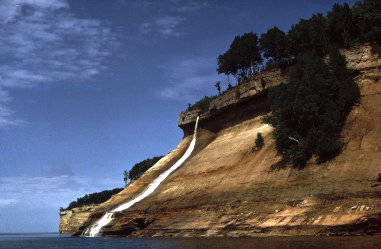 Bridalveil Falls at Pictured Rocks National Lakeshore · Lake Superior