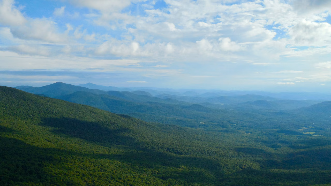 Mansfield Mountain, a ridge extending southward.