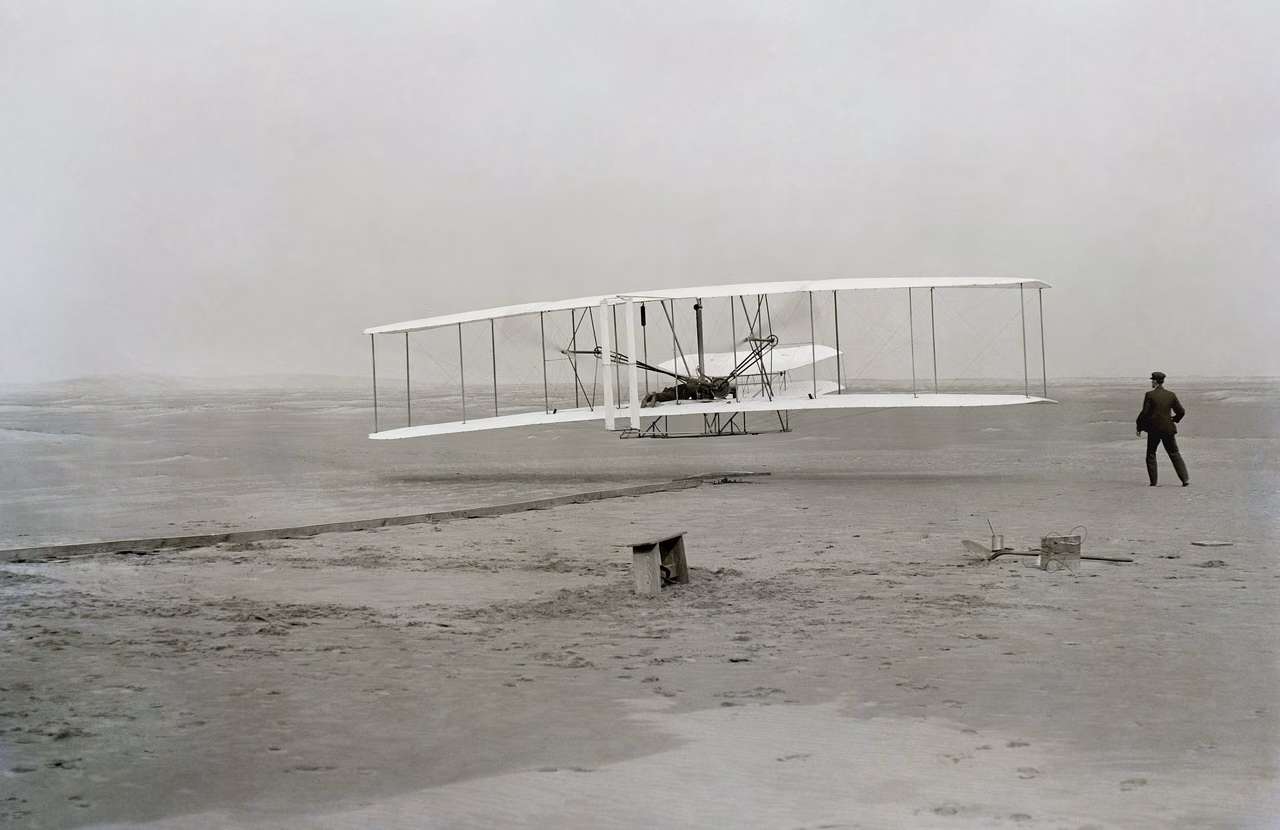 December 17, 1903 · The Wright brothers’ first successful powered flight