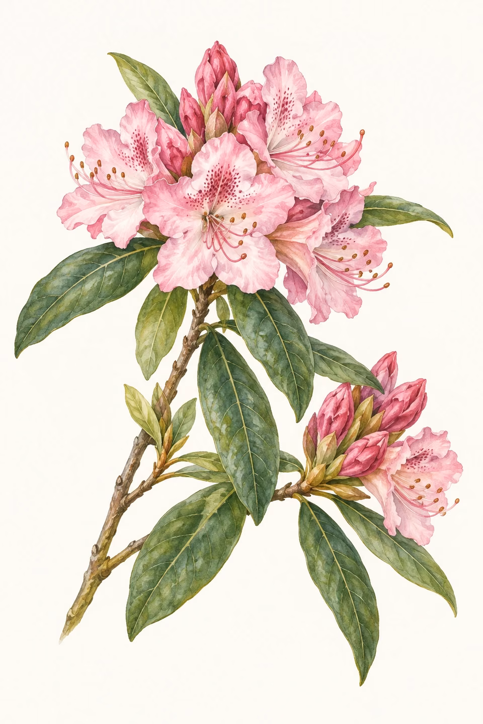 Coast rhododendron · State flower illustration