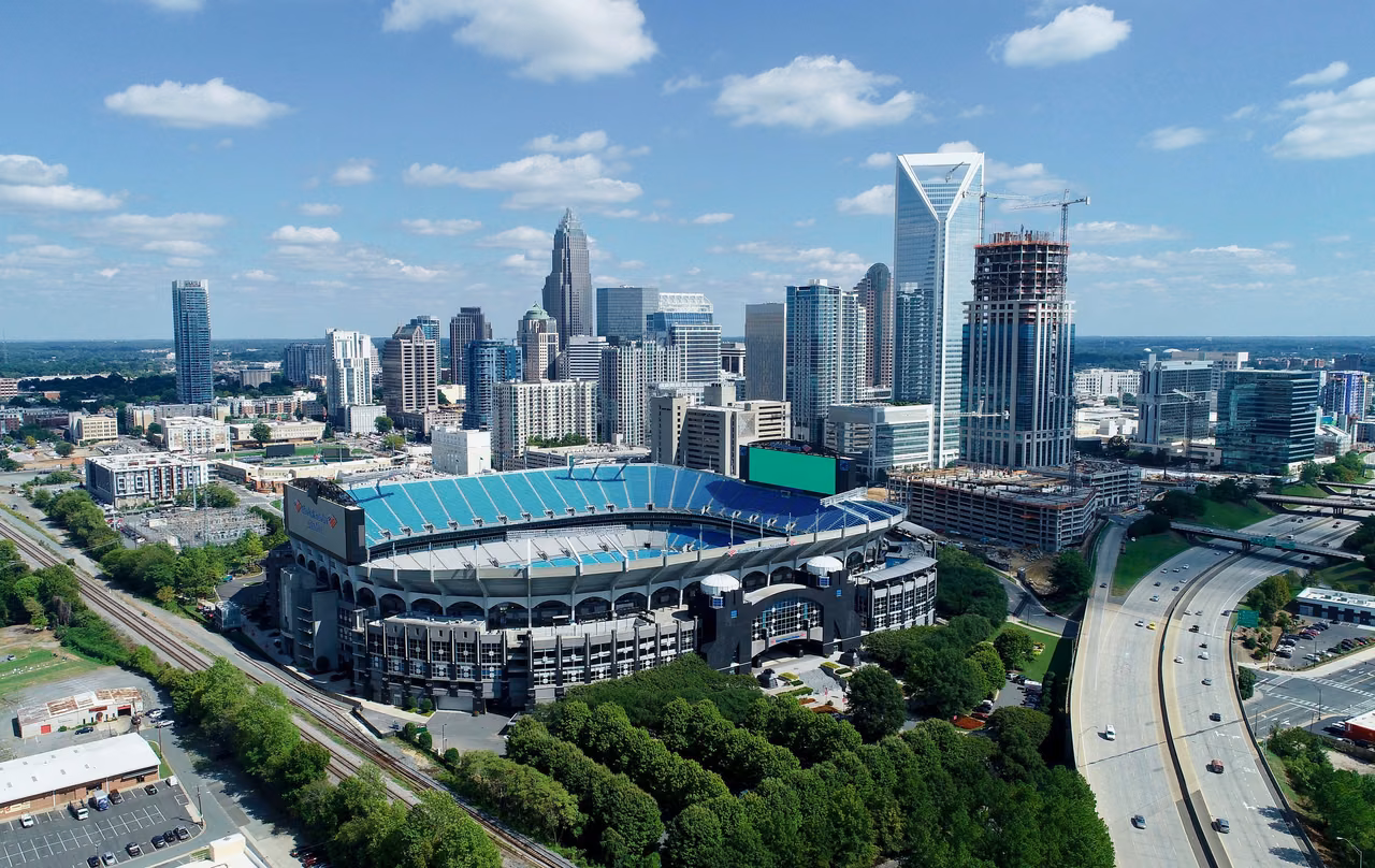 Charlotte City Center · Aerial Shot in 2018