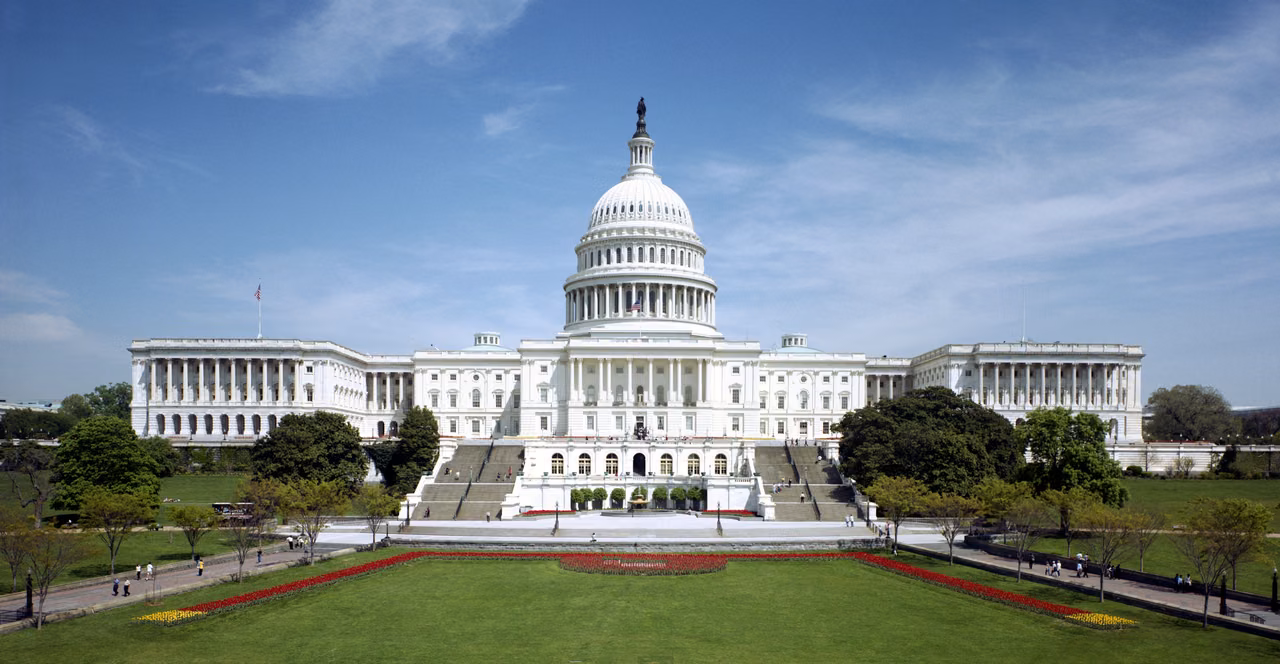 West Front of the United States Capitol Building · Dome, Columns, and Steps