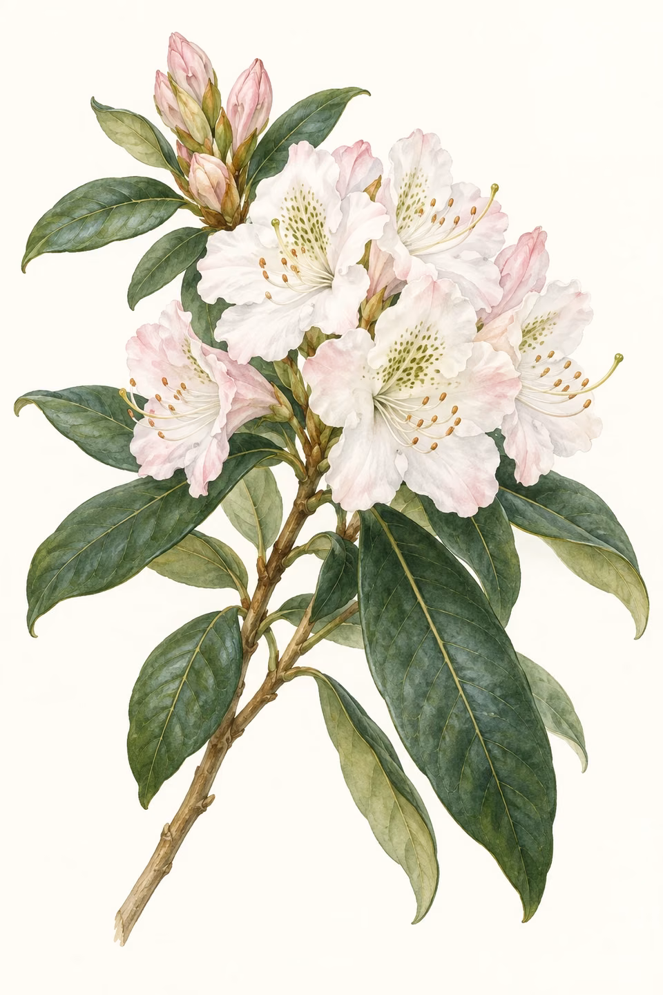 Rhododendron · State flower illustration
