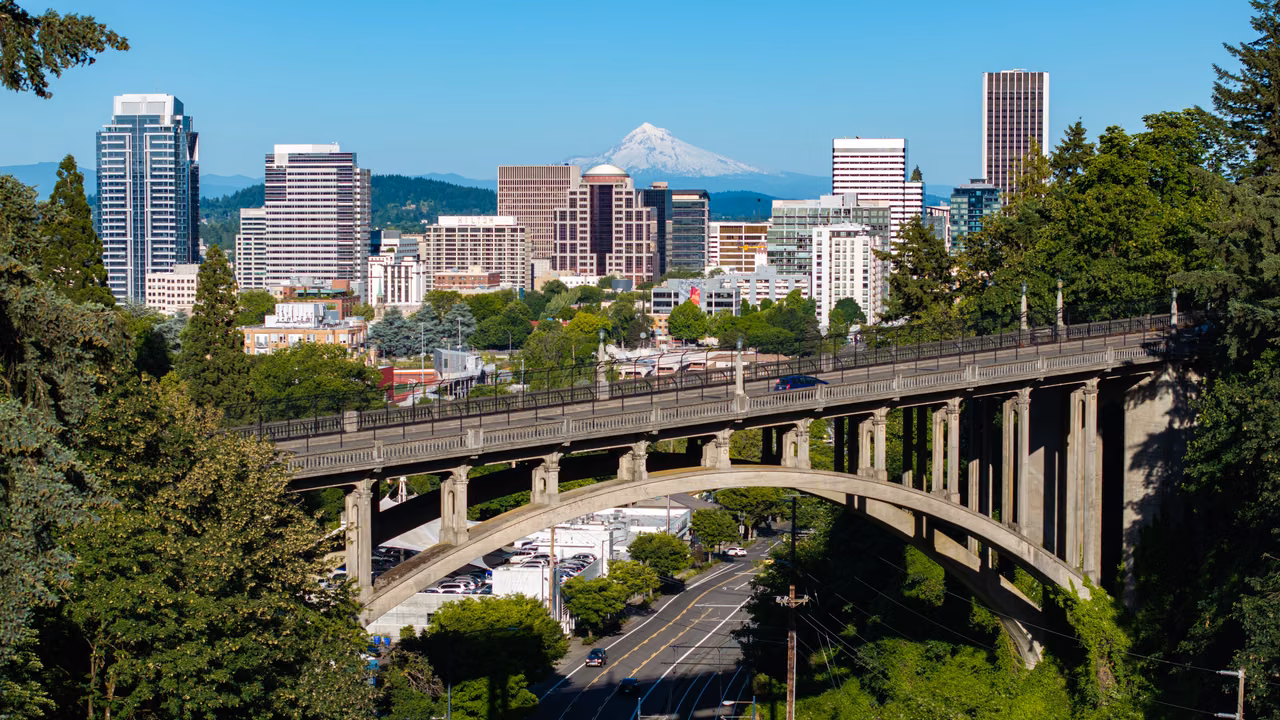 Portland from above · Photographed in 2024