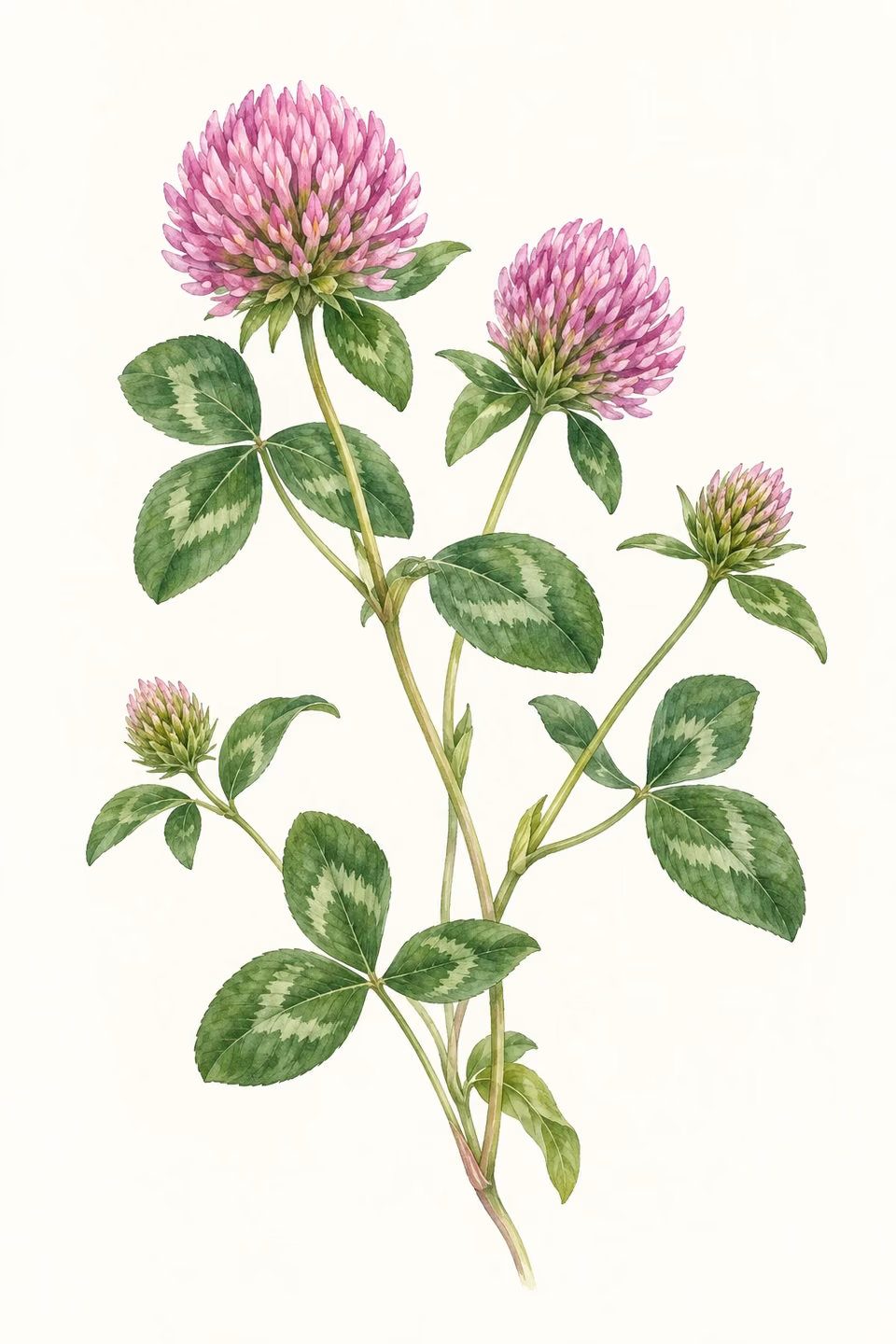 Red clover · State flower illustration