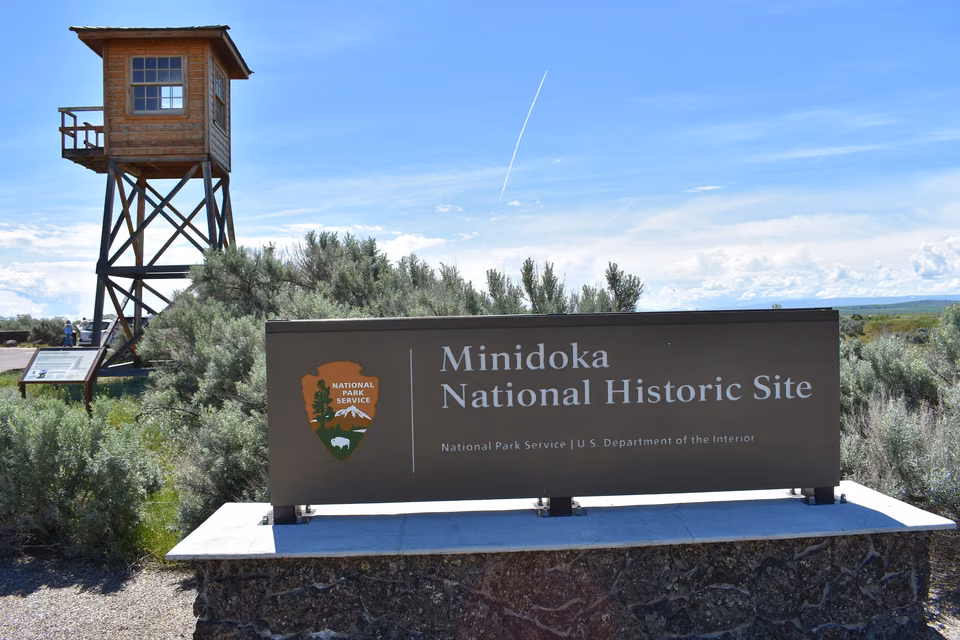 Minidoka National Historical Site · Entrance and Reconstructed Lookout Tower