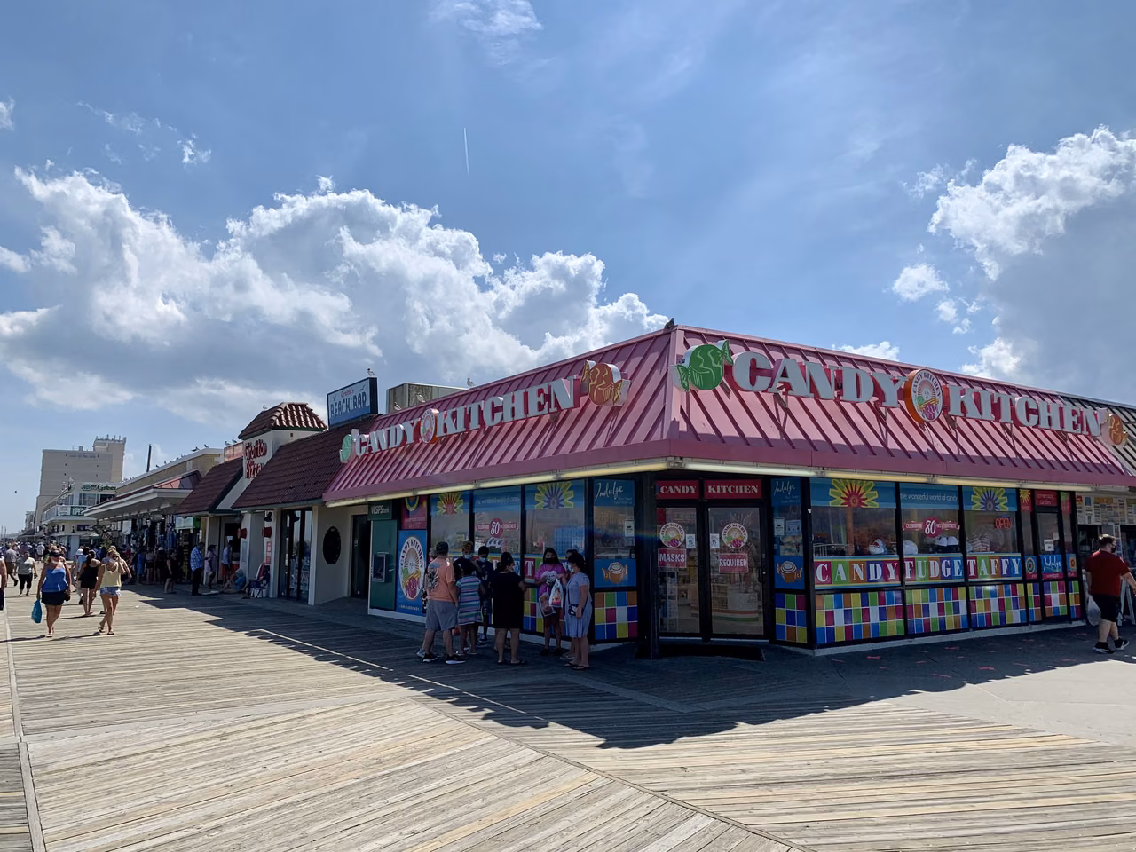 Rehoboth Beach · Shops beside the boardwalk