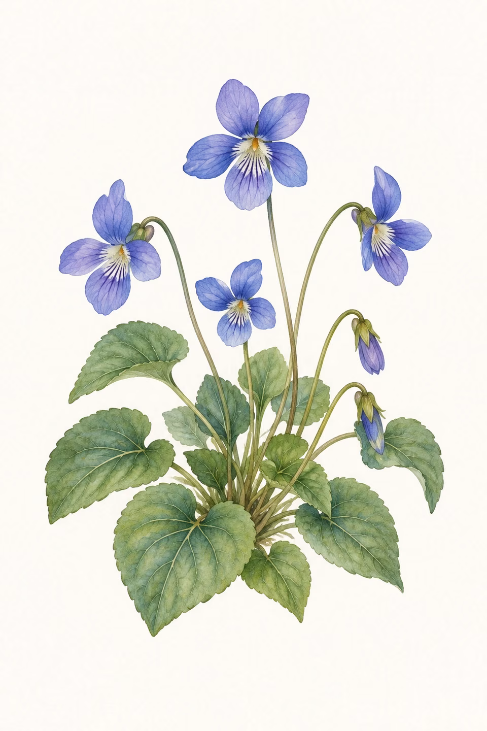 Violet · State flower illustration
