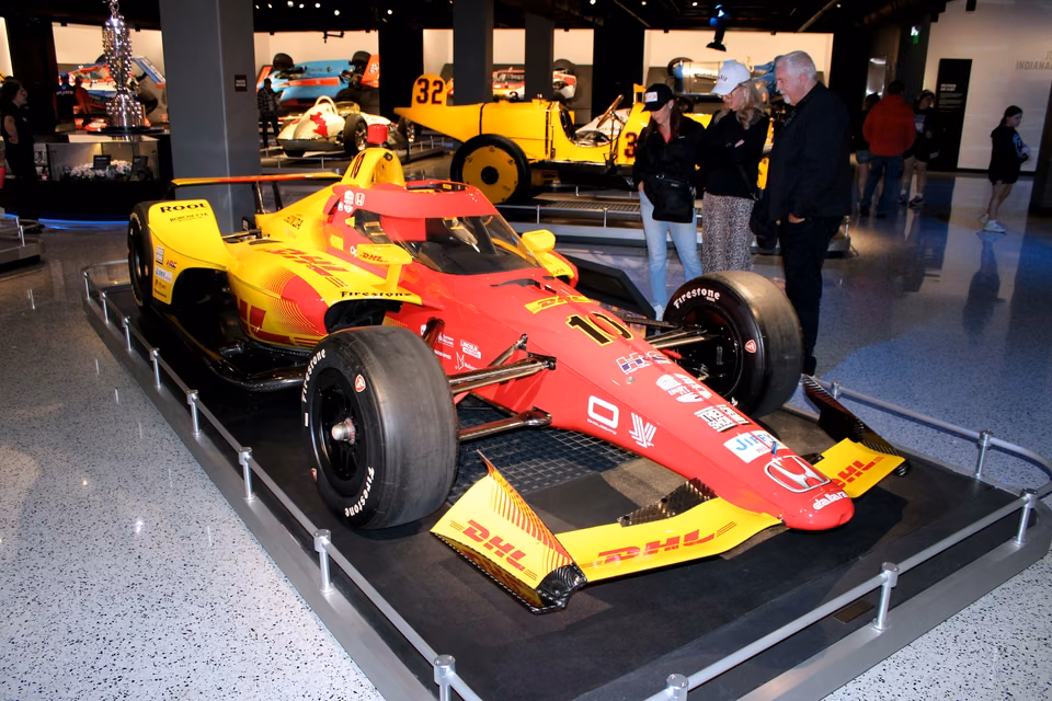 Speedway museum · Racing cars on display in 2026