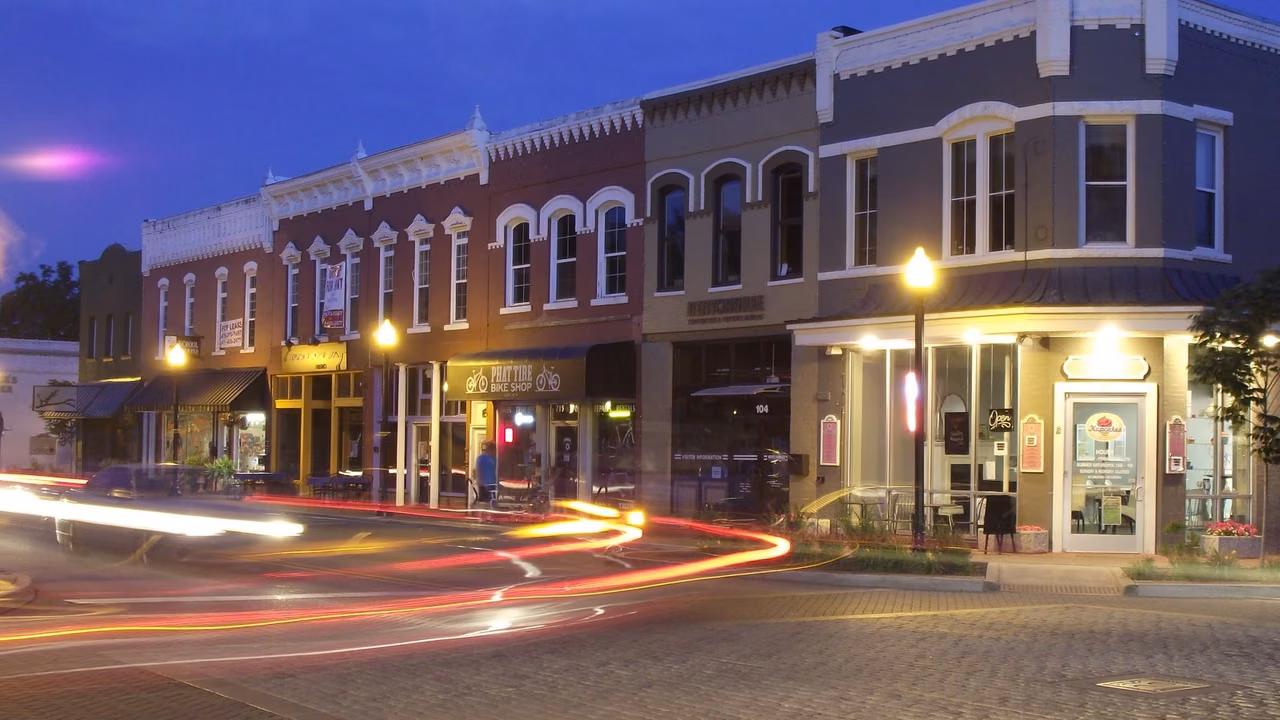 Bentonville · Central Avenue Night Scene