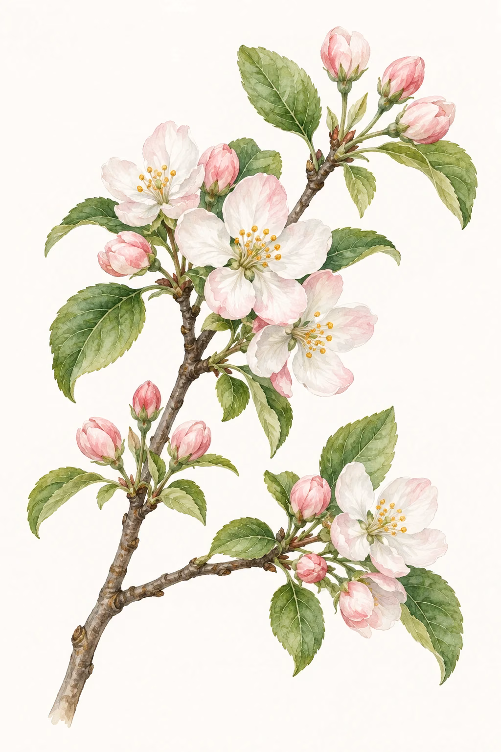 Apple blossom · State flower illustration