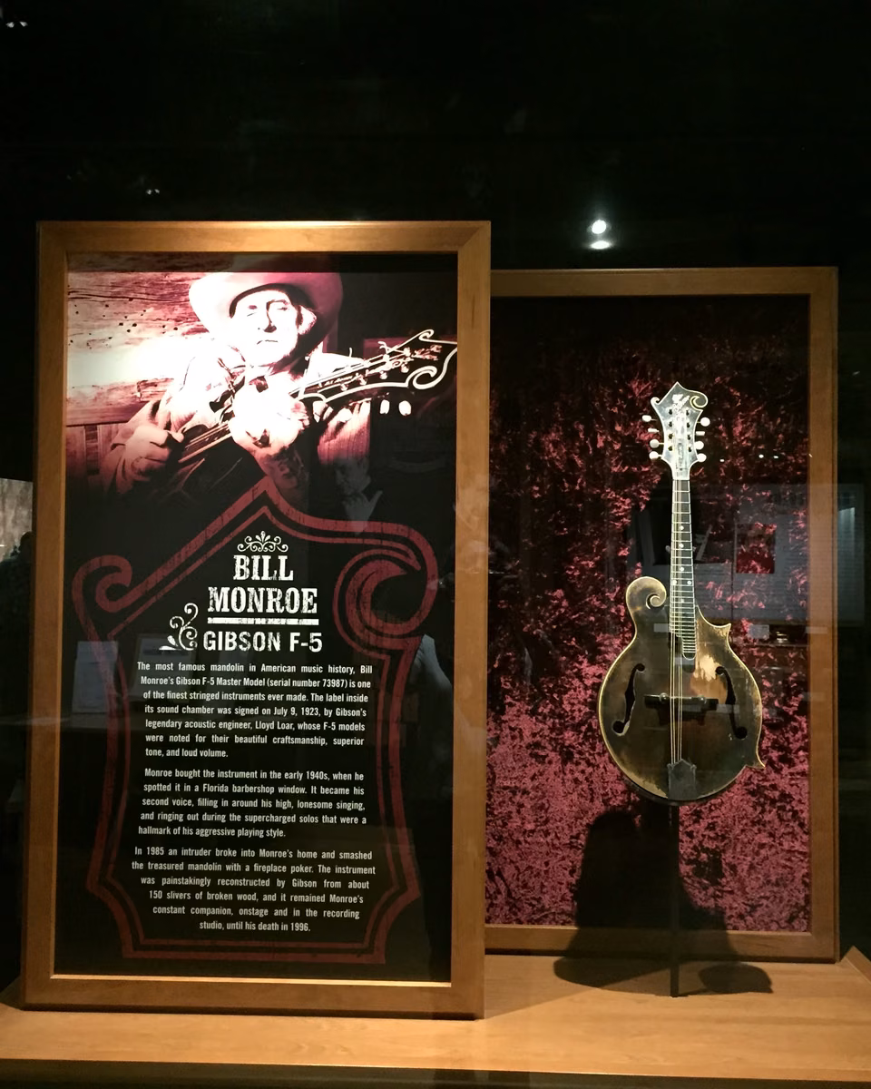 Bill Monroe's mandolin · Country Music Hall of Fame and Museum, Nashville, Tennessee
