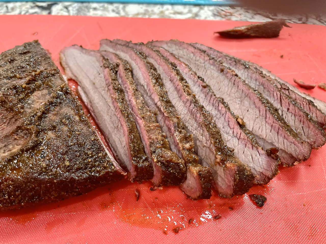 Smoked brisket · A signature of Texas barbecue