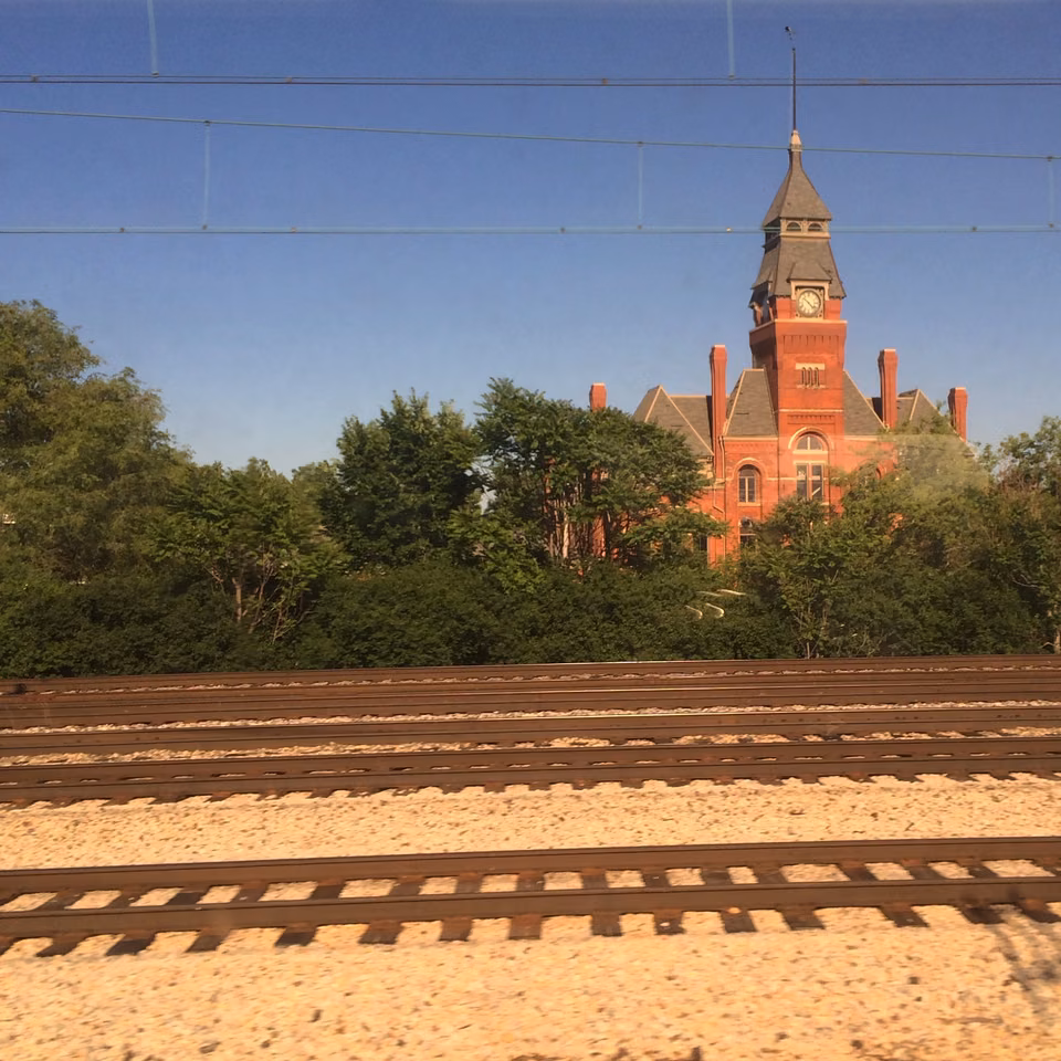 Pullman Clock Tower and tracks · Chicago’s railroad heritage