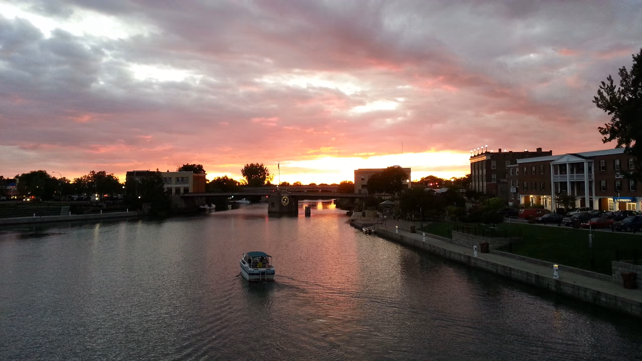 Sunset on the Erie Canal