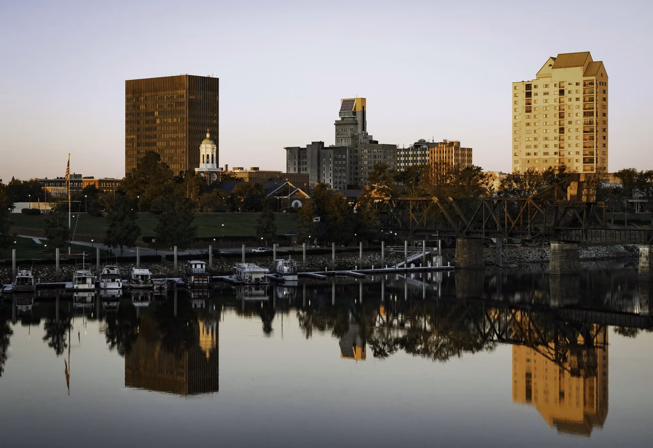 Looking at Augusta Center across Savannah River · 2017