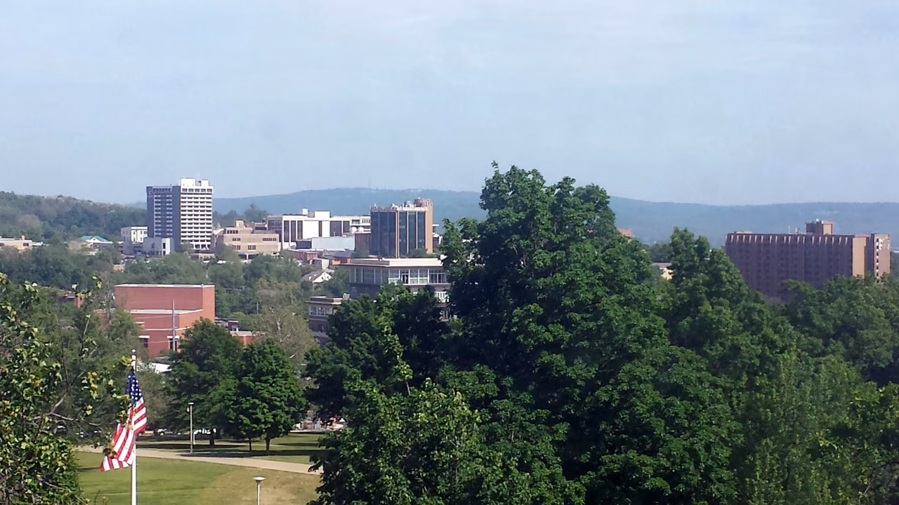 Fayetteville · The city seen from Old Main at the University of Arkansas